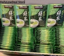 Kirkland Japanese Green Tea PICK 10, 50, OR 100 Individually Sealed Tea Bags
