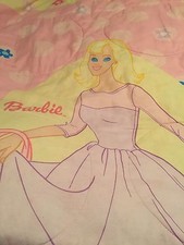 BARBIE TWIN SHEET SET FLAT SHEET FITTED SHEET  PILLOWCASE  COMFORTER