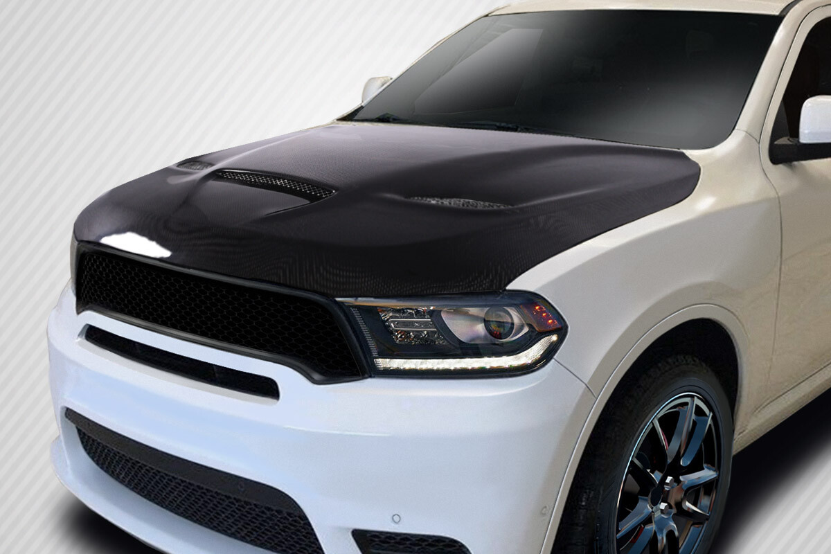 FOR 1120 Dodge Durango Carbon Fiber SRT Hellcat Look Hood 115436 eBay