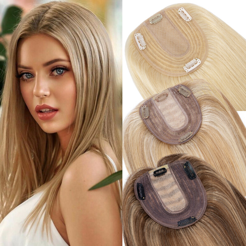 Haarteil Gewellt 56 Cm – Hellbraun, Mit Clips, Für Mehr Volumen & Natürlichen Look