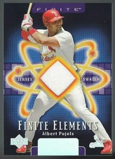 Albert Pujols 2003 Upper Deck Finite Elements Game Jersey Card# FE-AL