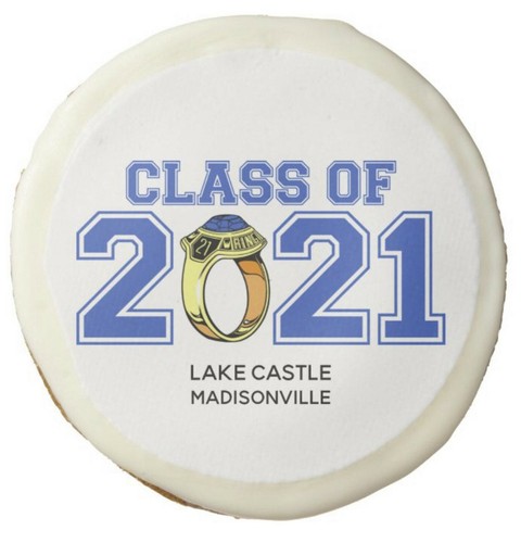 Custom Graduation edible cookie toppers cupcakes wedding sugar paper disc 2022 - Picture 2 of 2