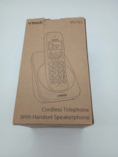 VTech VG101 Cordless Phone for Home Grey-White Backlit Display Never Used