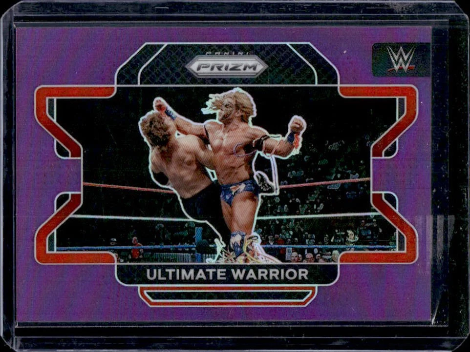 2022 Prizm WWE Ultimate Warrior Purple #/149