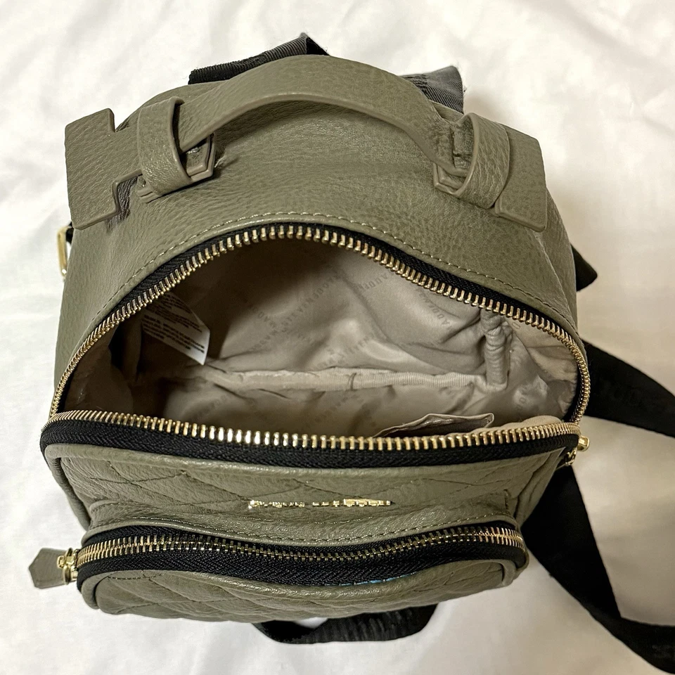 Steve Madden Quilted Mini Backpack - Olive Green - Изображение 4 из 4