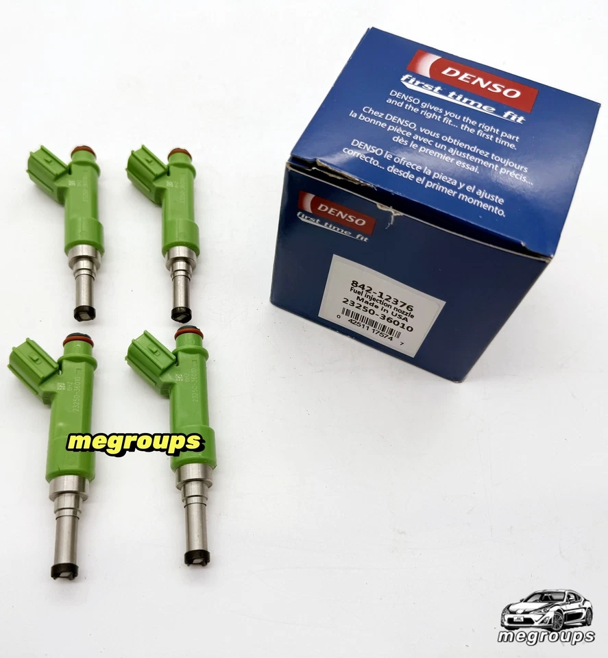 4X Denso 23250-36010 Fuel Injectors for 2009-2012 Toyota Camry RAV4 Highlander Foto 3 de 4