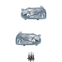 Halogen Scheinwerfer Set H1/ H1 FüR VW Golf III Cabriolet Variant Inkl. Lampen