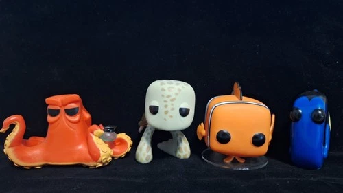 Funko Pop! Vinyl: Pixar - Nemo, Hank and Dory #73  #191 & #192 Crush #75 Lot OOB