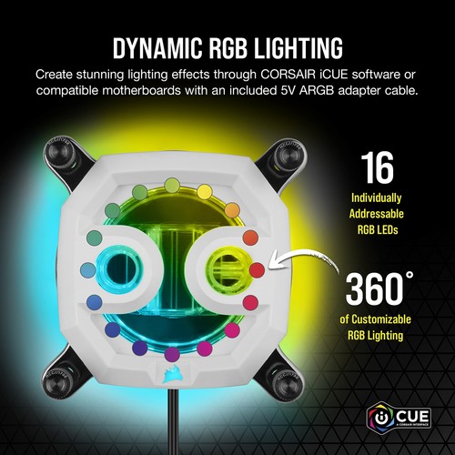CORSAIR Hydro X Series XC7 RGB PRO CPU Water Block- White - Afbeelding 4 van 13