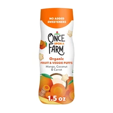 Organic Baby Fruit & Veggie Puffs, Mango, Coconut & Carrot,1.5Oz