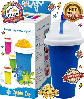Slushy Maker Cup Milk Cola Juice Squeeze Cup Magic Quick Freeze Cup Cooling Cup