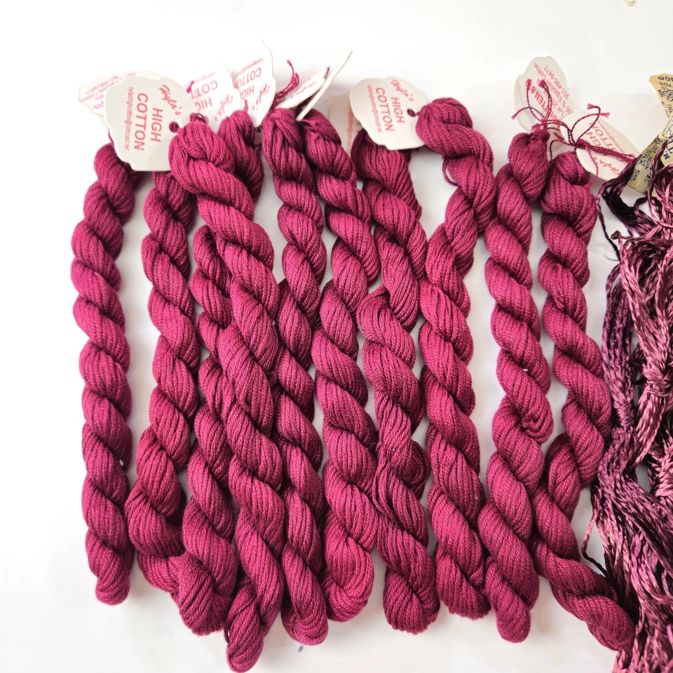 16 SK HEMINWAY & SONS ART. SILK & 10 SK HYLA'S HIGH COTTON BURGUNDY THREADS   BM - Image 3 of 3