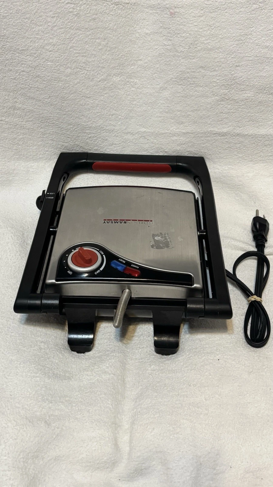 Gordon Rumsay Grill Panini Maker Non Stick Grill Press Sandwich Maker BBQ Grill