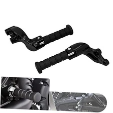 Motorcycle Rear Passenger Foot Pegs Footrest Mount Bracket Fit for Gloss Black
