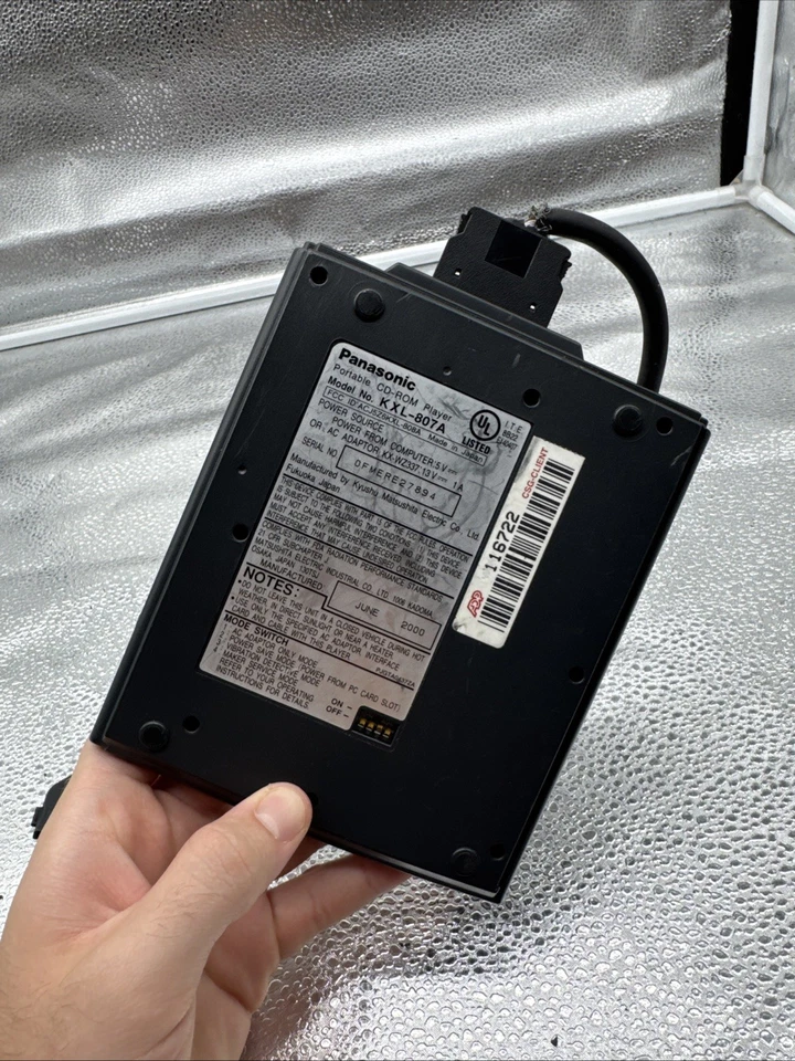 Panasonic CD-ROM Portable Player 20x KXL-807A 1999.     22 - Image 3 of 4