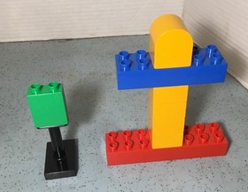 2013 LEGO DUPLO TRAINS ADD-ON SET# 3778-TRAIN STATION 49Pcs FREESTYLE NO BOX