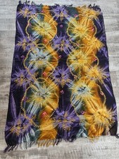 Large Boho Hippie Indian Scarf Tapestry Wrap 42 x 62 Fringe