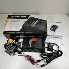 Minn Kota Mk 220pcl On-board Precision Marine Battery Charger 2 Bank 10 Amp New