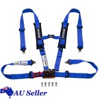 Securit 2'' 4-Point Racing Latch&Link Nylon Straps Safety Harness Seat Belt Blue