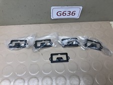 Black Metal Index Card Drawer Label Holder Library Catalog File Pulls - Lot of 5