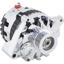 Gm Cs-130 Style 220 Amp Alternator Serpentine Pulley Chrome