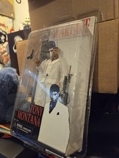 Rare Scarface Neca Tony Montana White Suit 7" Reel Toys Action Figure 42094