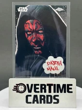 2025 Topps Chrome Star Wars Darth Maul Galactic Graffiti GG-9