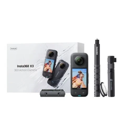 Insta360 X3 360 5.7K Action Camera Waterproof + Selfie Stick Invisible Treppiedi - Image 2 of 2