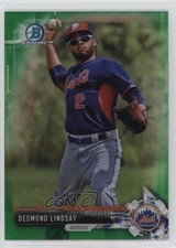2017 Bowman Chrome Prospects Green Refractor 45/99 Desmond Lindsay #BCP179 3u0