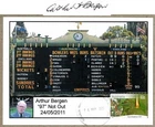 Australia 2011 Arthur BERGEN  signed 96th Birthday Cricket Card Cover