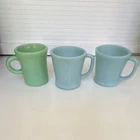 Fire King Jadite Mugs C Handle D Handle Turquoise lot