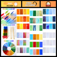 72 Sheets Stained Glass Variety Pack 4x6" - Cathedral Art, Mosaic Tiles, DIY Cra