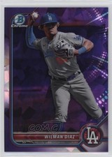 2022 Bowman Chrome Sapphire Edition Prospects Purple /25 Wilman Diaz 0y0n