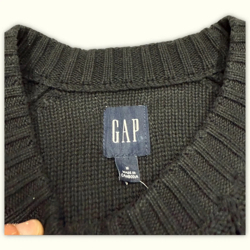 gap Crew neck sweater m Negro Excelente Hombres - Imagen 3 de 3