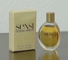 Vtg * SENSI by GIORGIO ARMANI * splash EDP 5 ml~.17 oz  DISCONTINUED MINIATURE