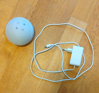 Amazon Echo Dot (4. Gen) Smart Lautsprecher Alexa WLAN Weiß Netzteil Typ C