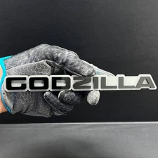 1PC GODZILLA 3D Lettering Emblem – Exterior Badge Decal for Trunk Fender or Door