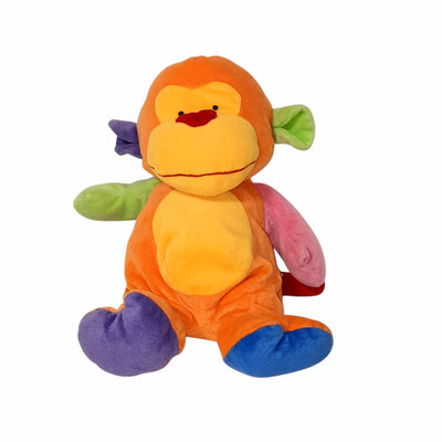 2005 Ty Baby Collection Funky Monkey Multicolor Plush Stuffed BeanBag Toy 10''
