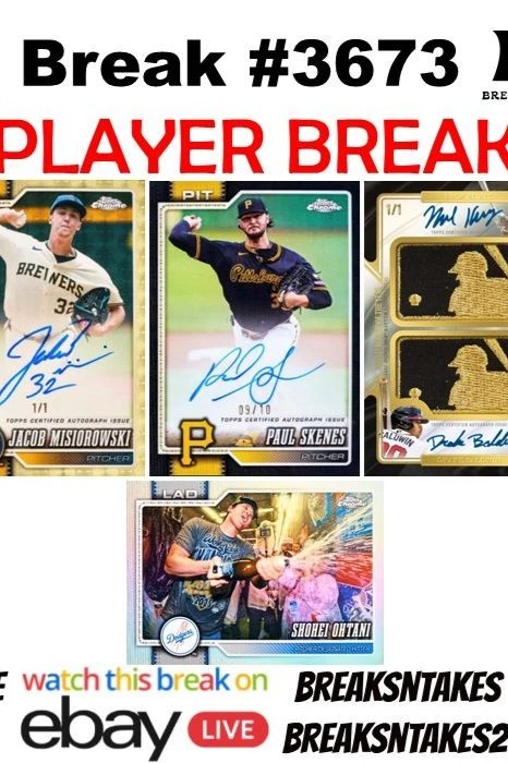 Break #3673: 2026 Topps Chrome Baseball 3 CASE (26 BOX) Player Break