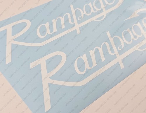 RAMPAGE BOAT LOGO DECALS STICKERS Set of 2 22" LONG - Picture 2 of 5