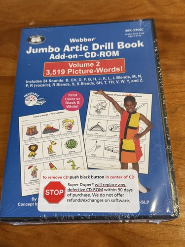 Webber Jumbo Artic Drill Book Add-n Volume 2 3519 Words CD ROM Brand New in Wrap - Picture 21 of 23