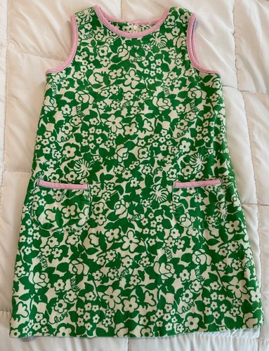 Lilly Pulitzer Vintage Wale Cord Shift Dress EUC Girls Size 6