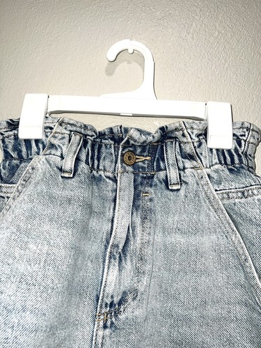Pantalones cortos de jean Zara Paperbag lavado claro para mujer talla 2 EU 34 - Imagen 2 de 6