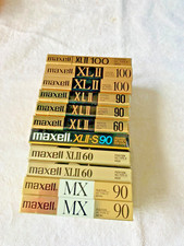 11 Maxell / High Bias / Audio Cassette Tapes / NEW SEALED / MX / XLII /XLII-S