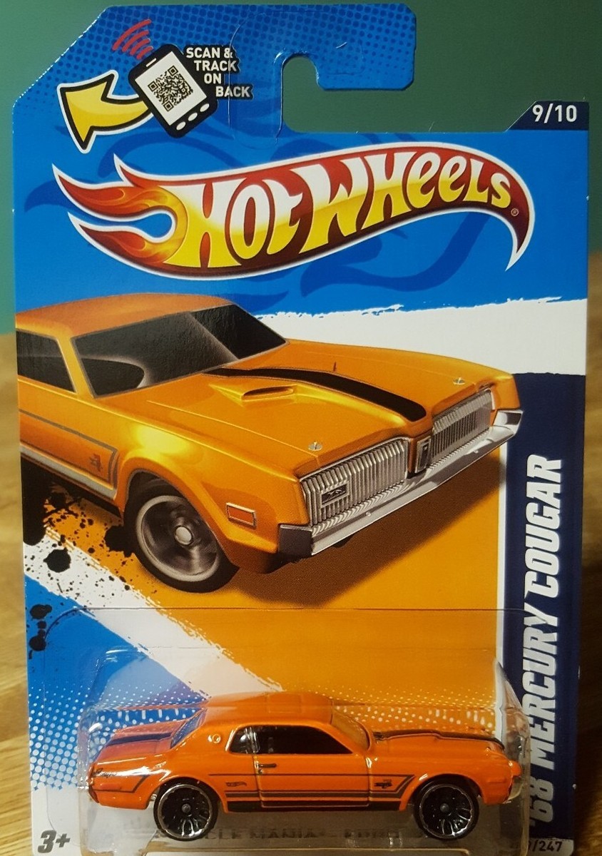 Hot Wheels '68 Mercury Cougar Orange 1:64 Scale New 2012 Muscle