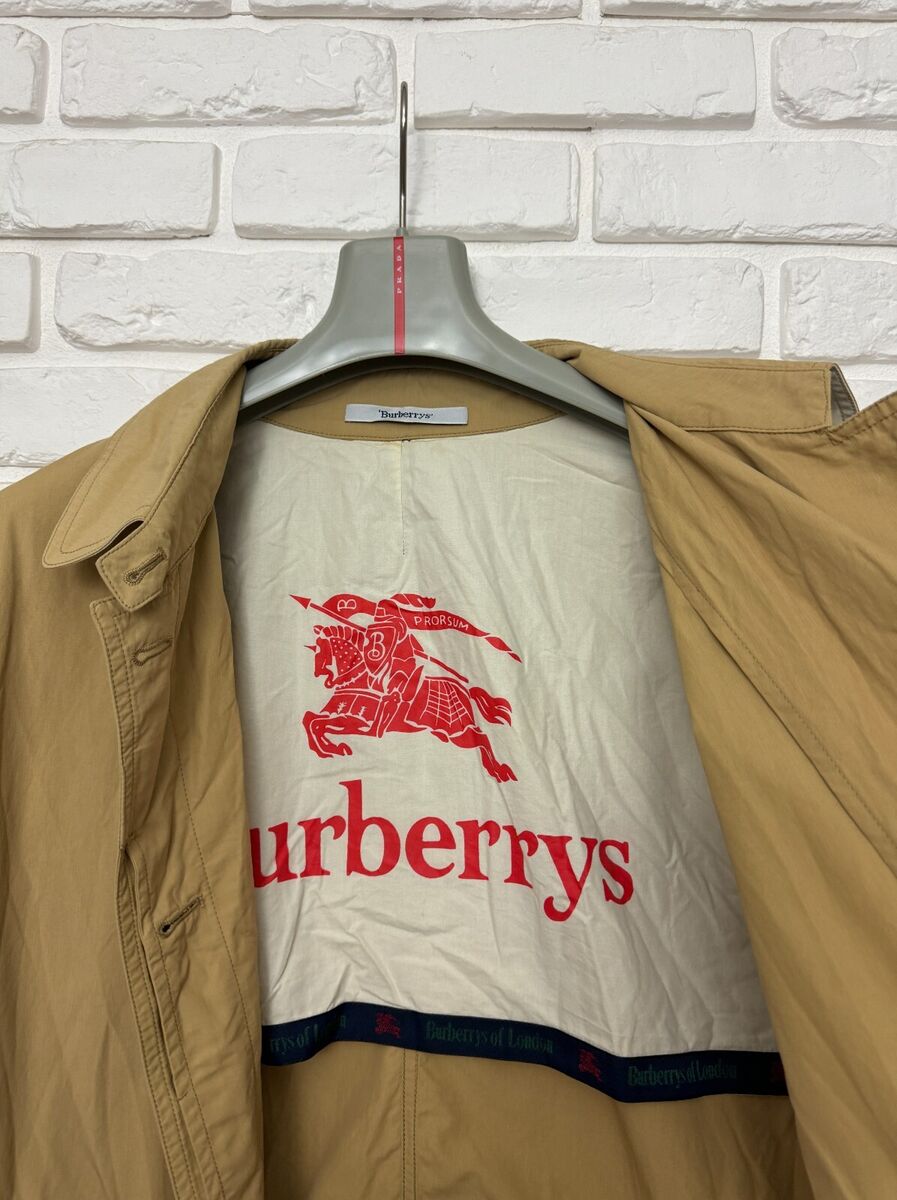 Vintage 90s Men's Burberrys Burberry London Jacket Beige Big Vintage 90s Men's Burberrys Burberry London Jacket Beige Big