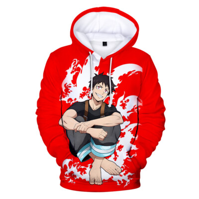 Fire Force 3D Hoodies Cosplay Shinra Kusakabe Maki Oze Sweatshirt Jacke Kostüm