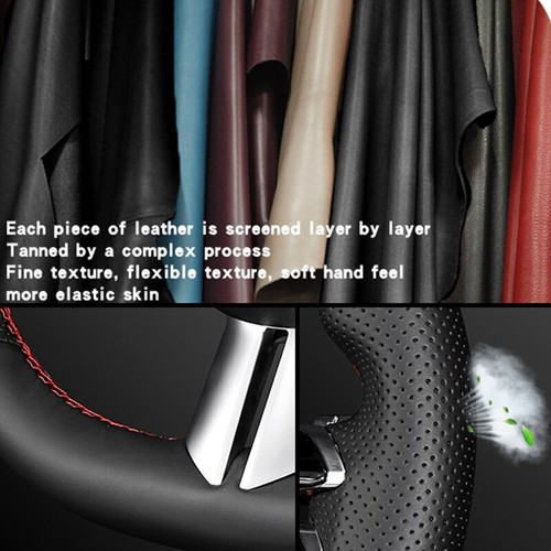 Cubierta personalizada para volante de coche para BMW M Sport F30 F31 F34 F10 F11 F07 X3 F25 - Imagen 6 de 6