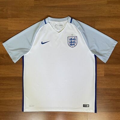 ENGLAND NIKE 2016 EURO FOOTBALL SOCCER HOME JERSEY SIZE “XL