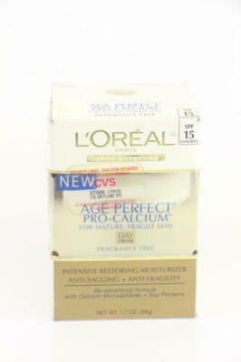 L'oreal Age Perfect PRO-CALCIUM DAYCream Fragrance Free 1.7 Oz U24A
